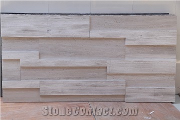 White Vein Marble Wall Cladding 3d Design