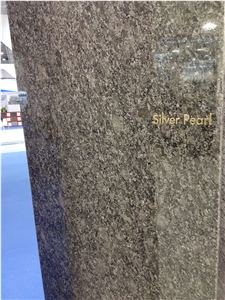 India Silver Pearl Granite Polished Slabs, Tiles