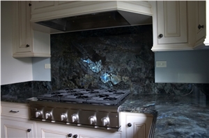 Labradorite River Blue Granite Kitchen Countertop