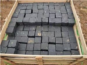 Black Basalt Cubes,Pavers,Natural Split