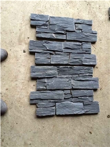 Concreted Wall,Ledge,Cultured Stone,Black Slate
