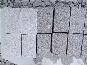 Split Cubes Setts Cobble Stone, G341 Grey Granite