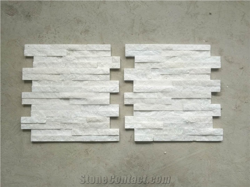 Wallstone,Mini Panel,Bianco White Quarzite,Cultured