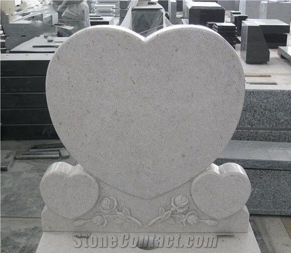 Pearl White Granite Headstone,Tombstone,Monument