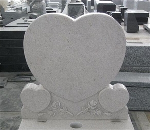 Pearl White Granite Headstone,Tombstone,Monument