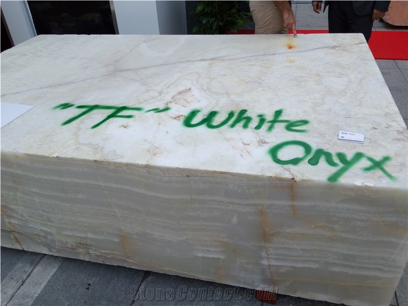Tf White Onyx- Snow White Onyx Blocks from Own Quarry
