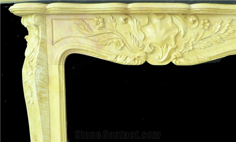 Marble Fireplace, Taihang Beige