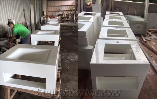 Beautiful White Vanity Top for Sale