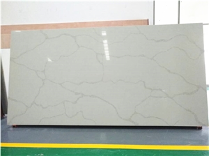 Carrara White Quartz Stone Slab