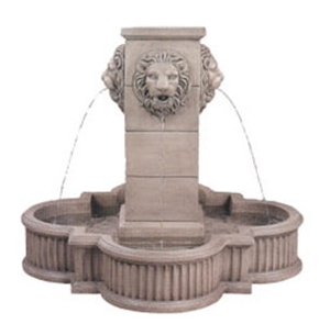 Good Looking Lion Statue Stone Fountain