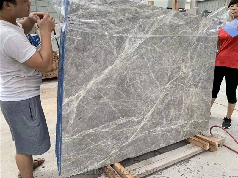 Hermes Grey Marble Slab Fior Di Bosco Marble Tile