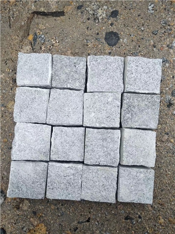 Light Grey Paving Stone G623 Granite Cube Stone