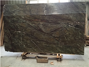 Natural Rain Forest Green Marble Slabs