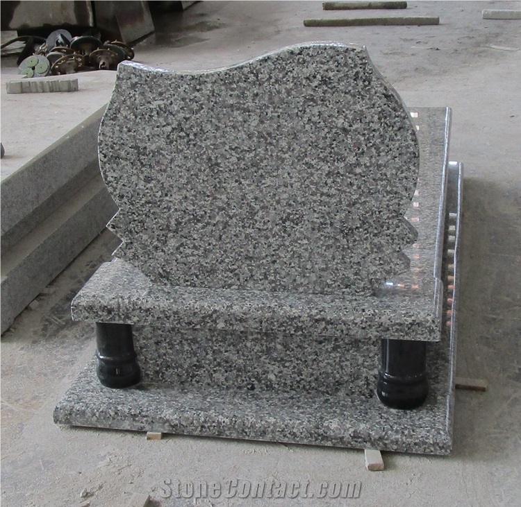 Swan Blue Granite Tombstone Headstones Factory
