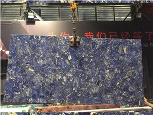 Azul Bahia Gemstone Slabs Luxury Stone for Wall