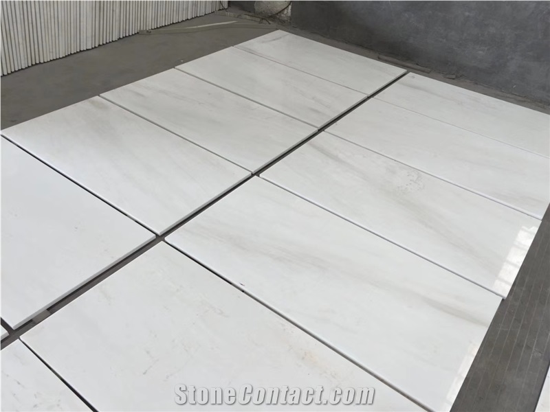 New Ariston White Marble Tiles Slab