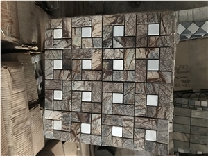 Brown Forest Marble Mosaic