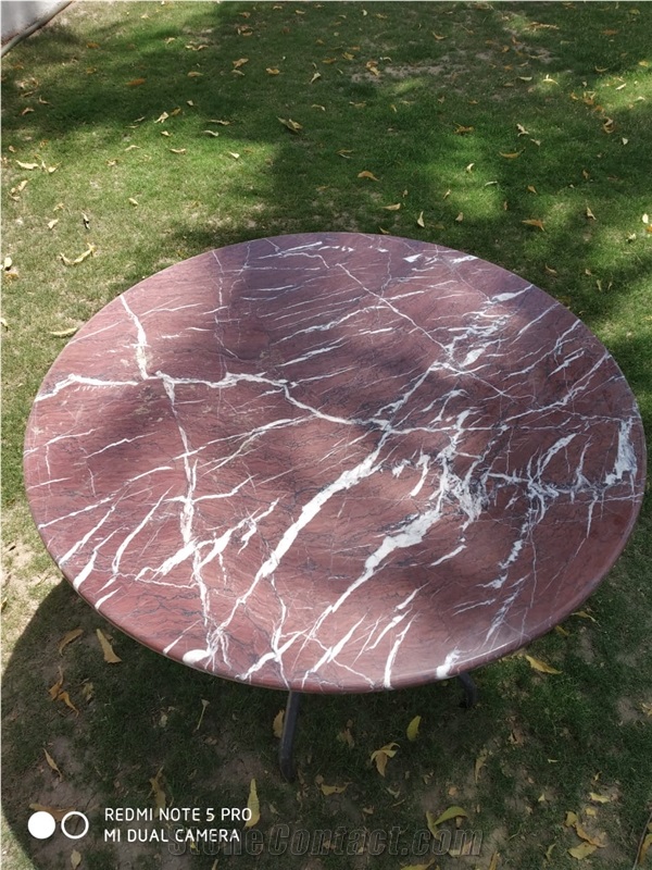 Indo Levanto Red Marble Table Top