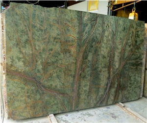 Rain-Forest Green Marble Slabs & Tiles