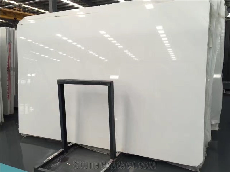 French Pattern China White Jade Marble Slabs