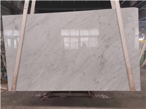 High Polished Carrara White Marble Slabs