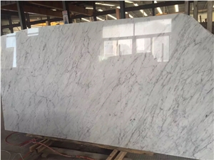 High Polished Carrara White Marble Slabs