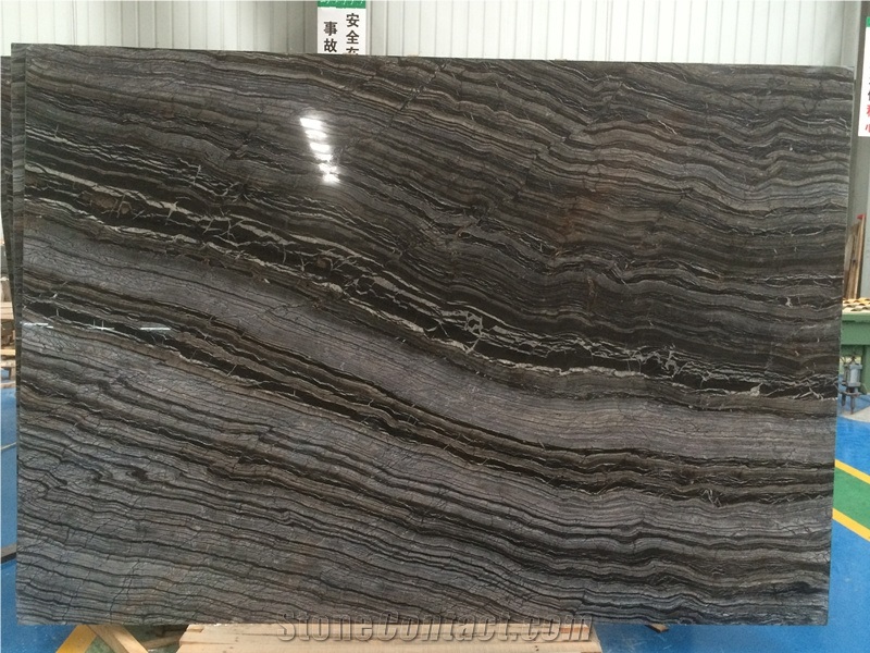 Ancient Wood Grain Marble Book Matched Slabs