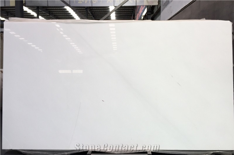 Shandong White Pure White Marble Polished Slabs