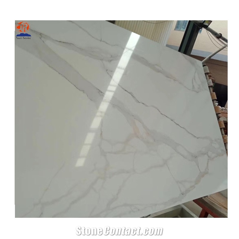 Calacatta Faux Marble Slab Artificial Stone
