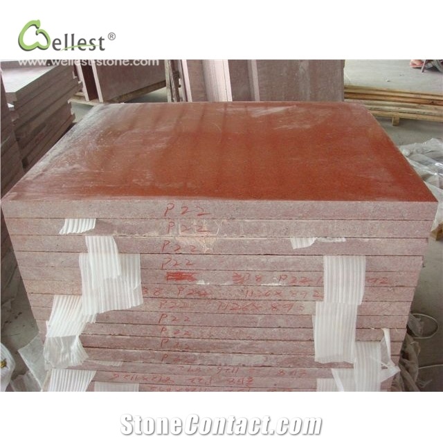 G172 Polished Slab Flamed Tile China Red Granite