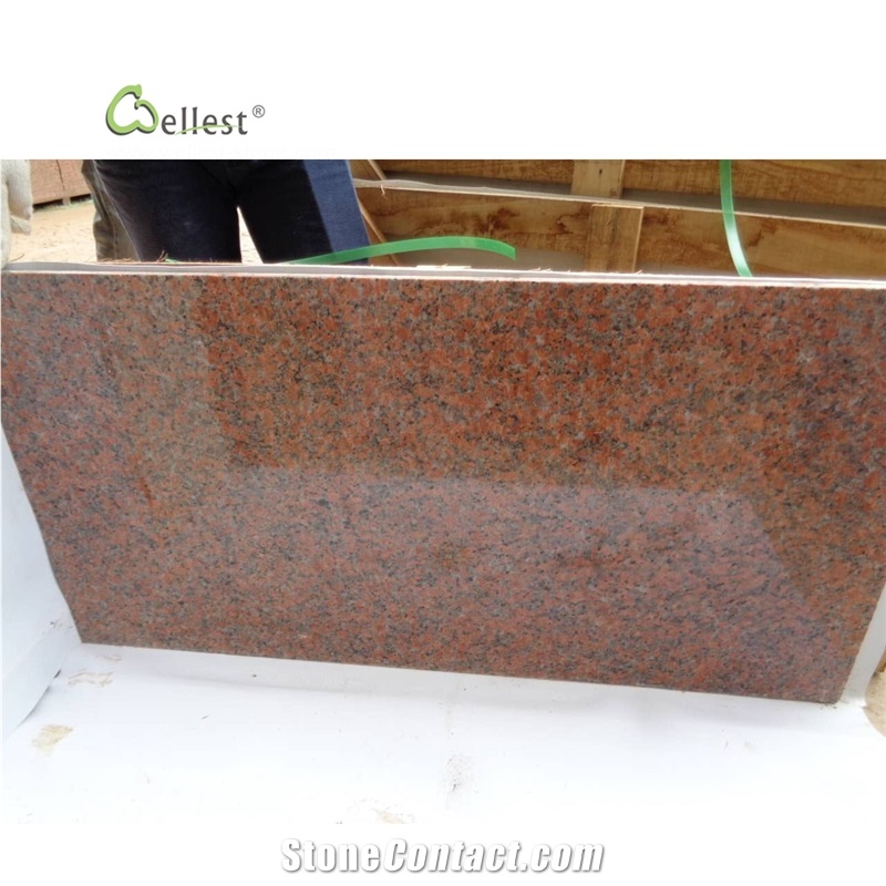 G562 Polish Countertop Bullnose Maple Red Granite