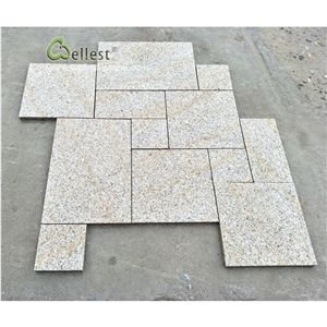 G682 Paving Tile Panel Yellow Beige Granite Patio