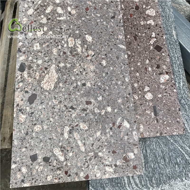 G949 Paving Tile Wall Cladding Grey Purple Granite