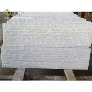 M101 Marble Wall Cladding Chiseled Crystal White