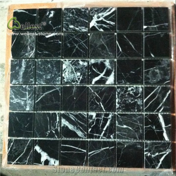 M501 Marble Mosaic Black Marquina