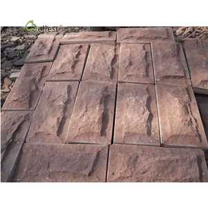 Sy160 Red Sandstone Mushroom Flooring Tile Panel