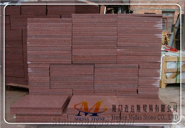 China Red Porphyry Tiles