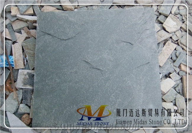 China Rustic Slate Pavers/ Black Slate Tiles