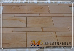China Yellow Sandstone Tiles/ Sandstone Slabs