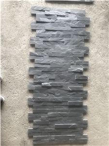 Black Stacked Stone Veneer For Wall Cladding,Culture Stone