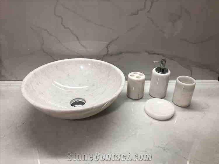 Natural Marble Bath Accessories