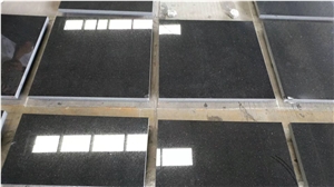 India Black Galaxy Granite Tiles Slabs Countertops