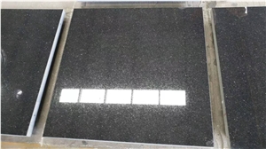 India Black Galaxy Granite Tiles Slabs Countertops