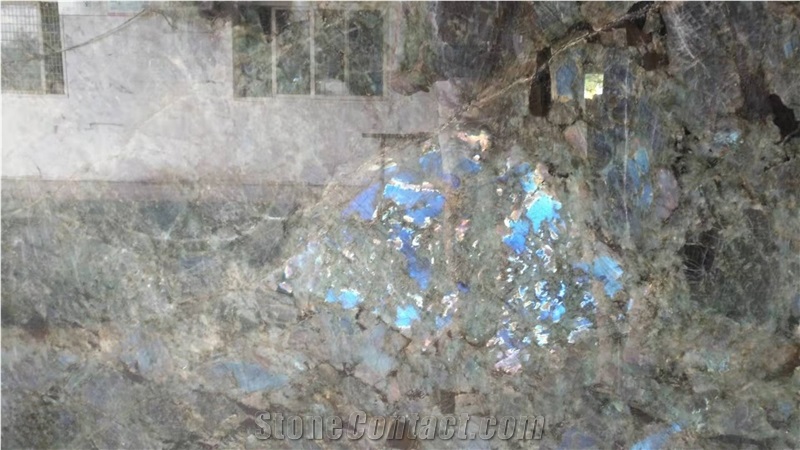 Labradorite Blue Green, Mardagaskar Blue Granite