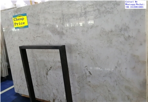 Landscape Painting White Marble Slab for Wall
