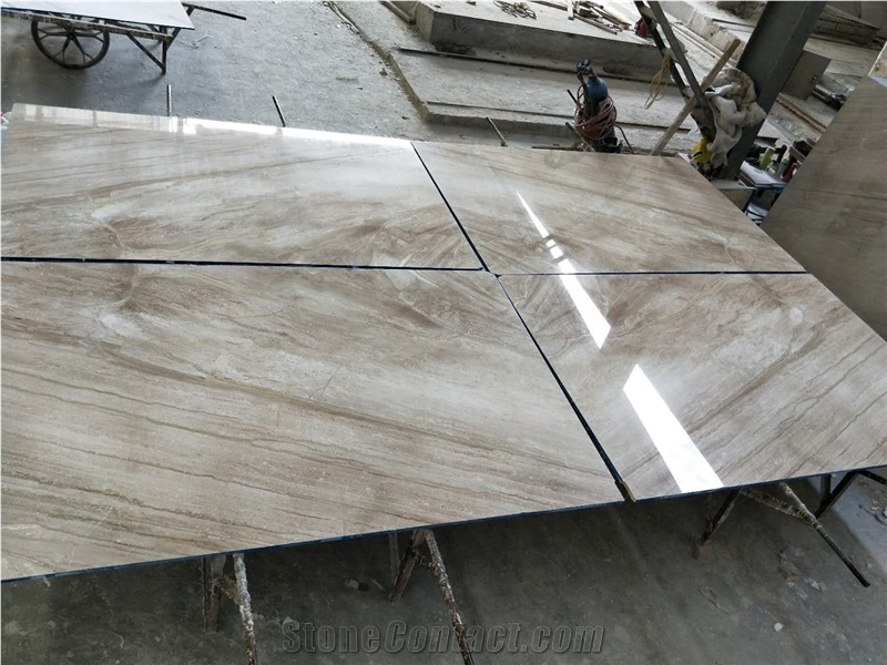 Diano Dino Reale Beige Marble Slabs Bookmatched