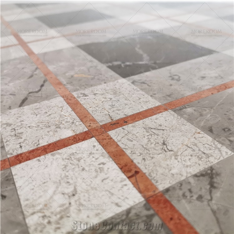Luxury Design Waterjet Marble Floor Medallion Tile
