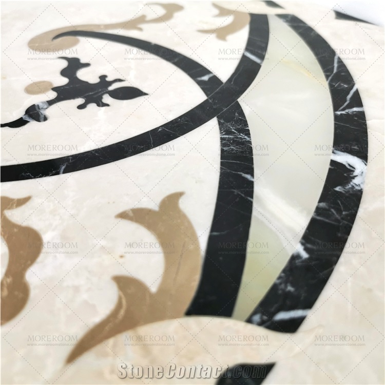 Square Onyx Water Jet Ceramic Floor Tile Backing