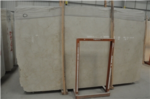 Beige Marble Crema Marfil Standard Slabs Wall