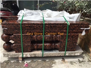 Carmen Red Granite Stone Slab Home Hotel Bar Decor